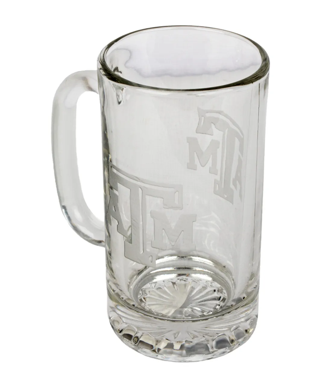 16oz Deep Etched Glass Beer Mug