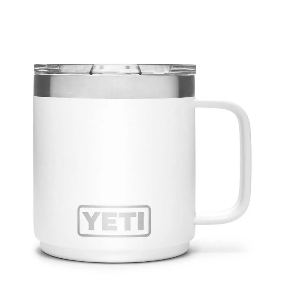 21071500576 TAZA RAMBLER 10oz STACKABLE MUG TAPA MAGNETICA BLANCO MARCA YETI