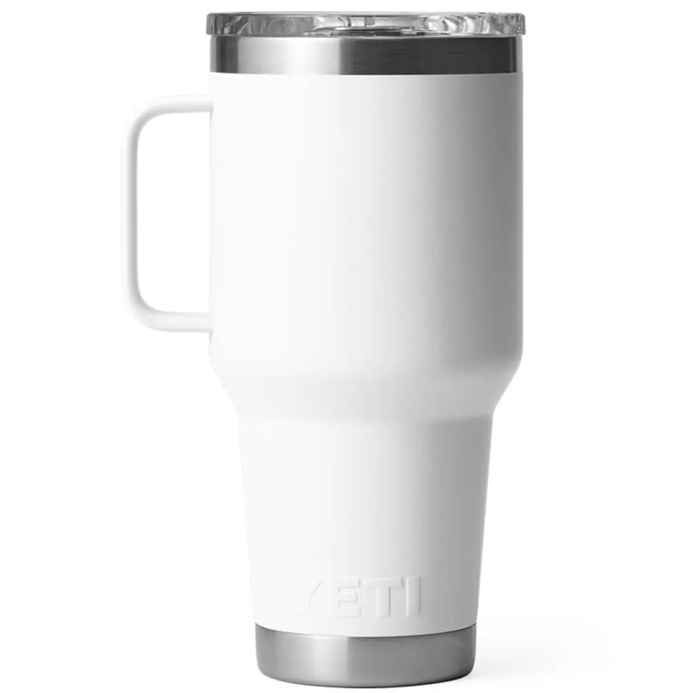 21071501347 TAZA RAMBLER 30oz TRAVEL MUG CON TAPA STRONGHOLD BLANCO MARCA YETI