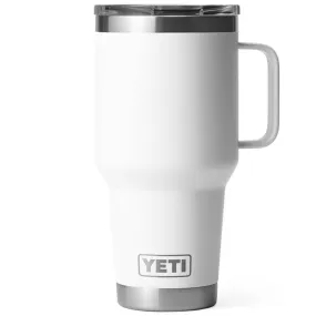 21071501347 TAZA RAMBLER 30oz TRAVEL MUG CON TAPA STRONGHOLD BLANCO MARCA YETI