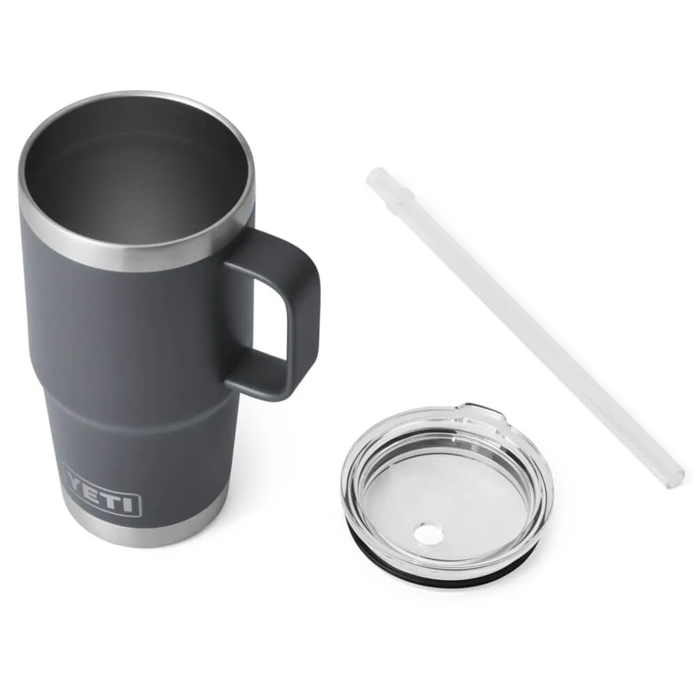 21071501804 TERMO RAMBLER 25oz STRAW MUG CHARCOAL MARCA YETI