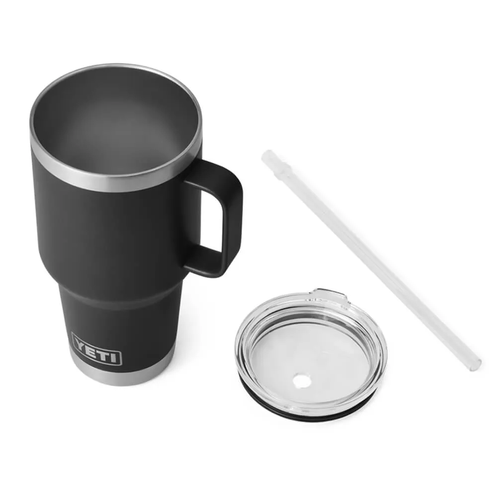 21071501811 TERMO RAMBLER 35oz STRAW MUG NEGRO MARCA YETI