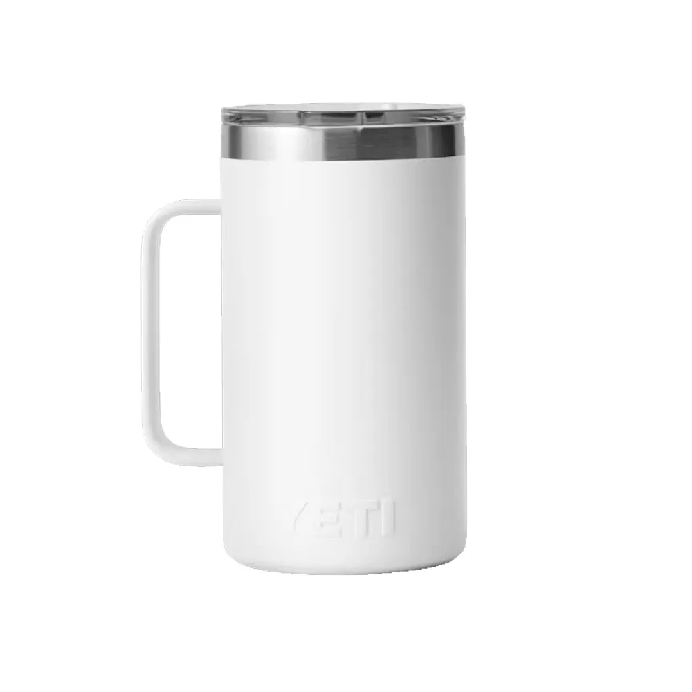 21071502271 TAZA RAMBLER 24oz MUG TAPA MAGNETICA BLANCO MARCA YETI