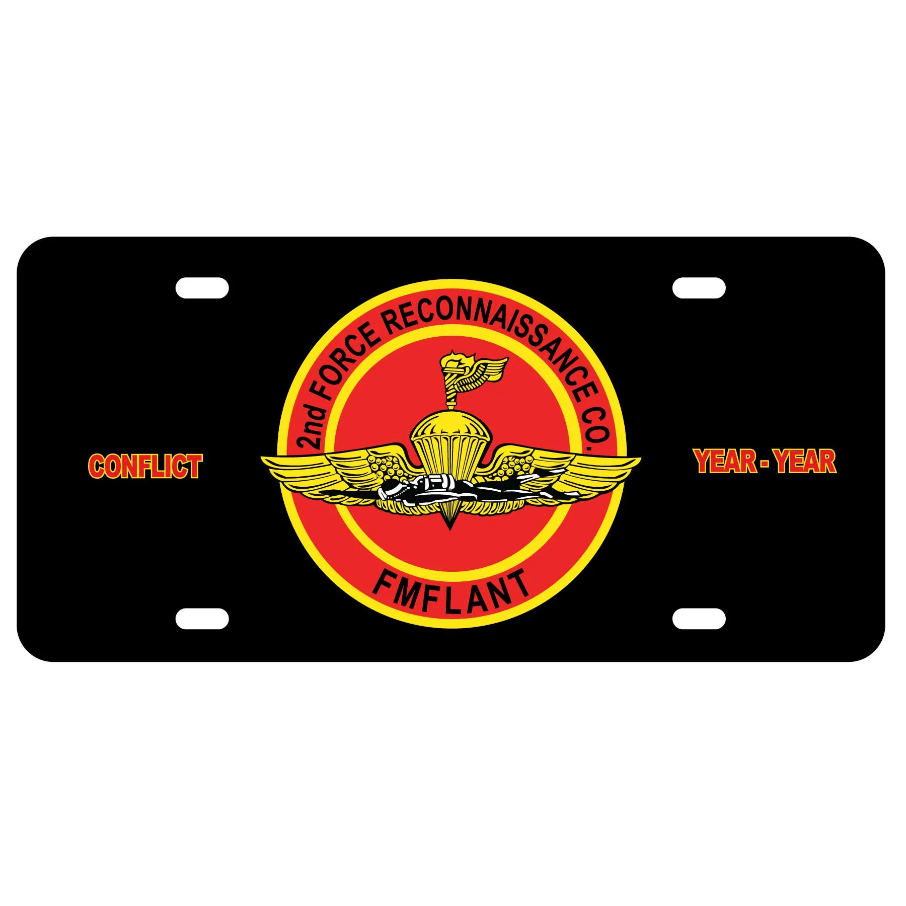 2nd Force Reconnaissance Company License Plate