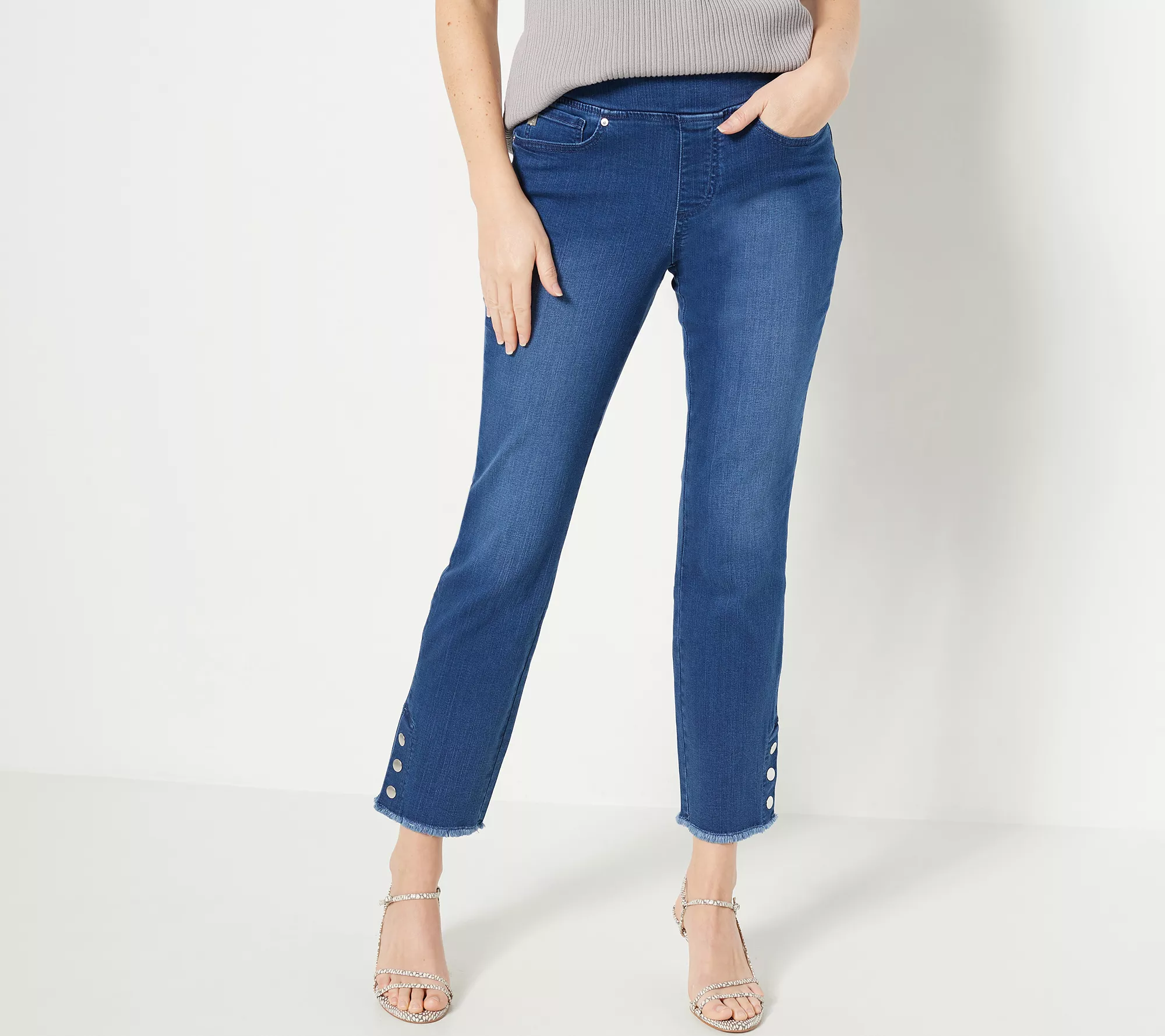 "As Is" Belle by Kim Gravel Regular TripleLuxe Denim Jeans