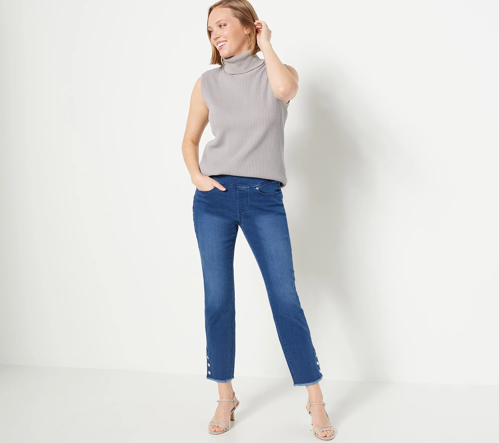 "As Is" Belle by Kim Gravel Regular TripleLuxe Denim Jeans