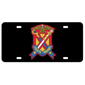 4th Marines Regimental License Plate