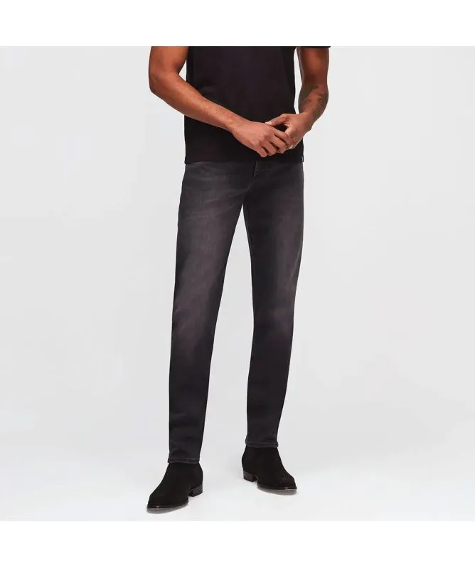 7 For All Mankind Men's Slimmy Tapered Jeans | Black - JSMXA220BC