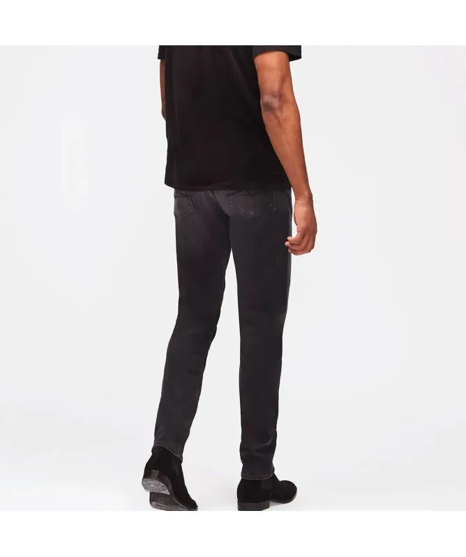 7 For All Mankind Men's Slimmy Tapered Jeans | Black - JSMXA220BC