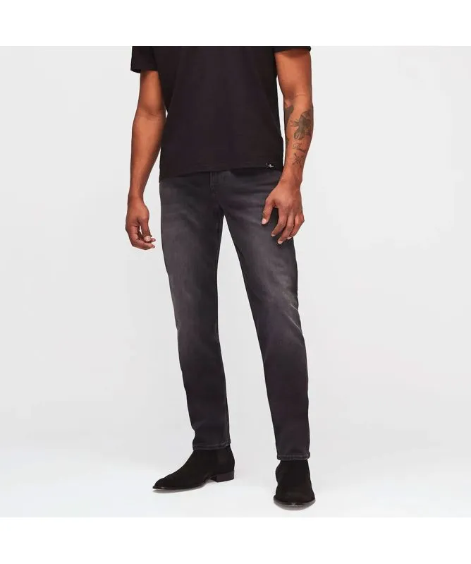 7 For All Mankind Men's Slimmy Tapered Jeans | Black - JSMXA220BC