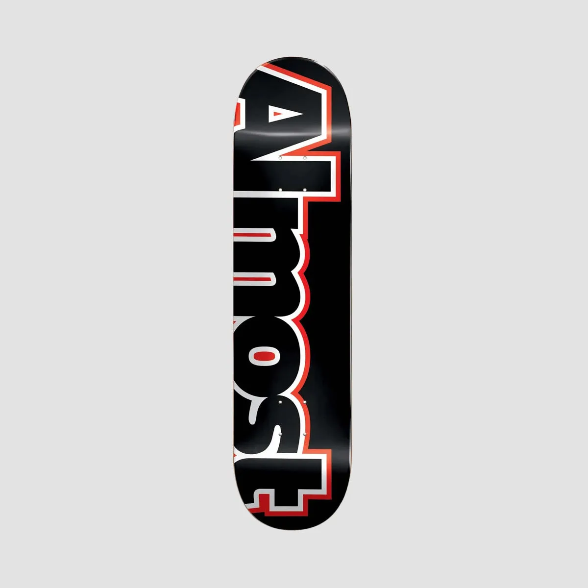 Almost Outliner Hybrid Skateboard Deck Black - 8.25"