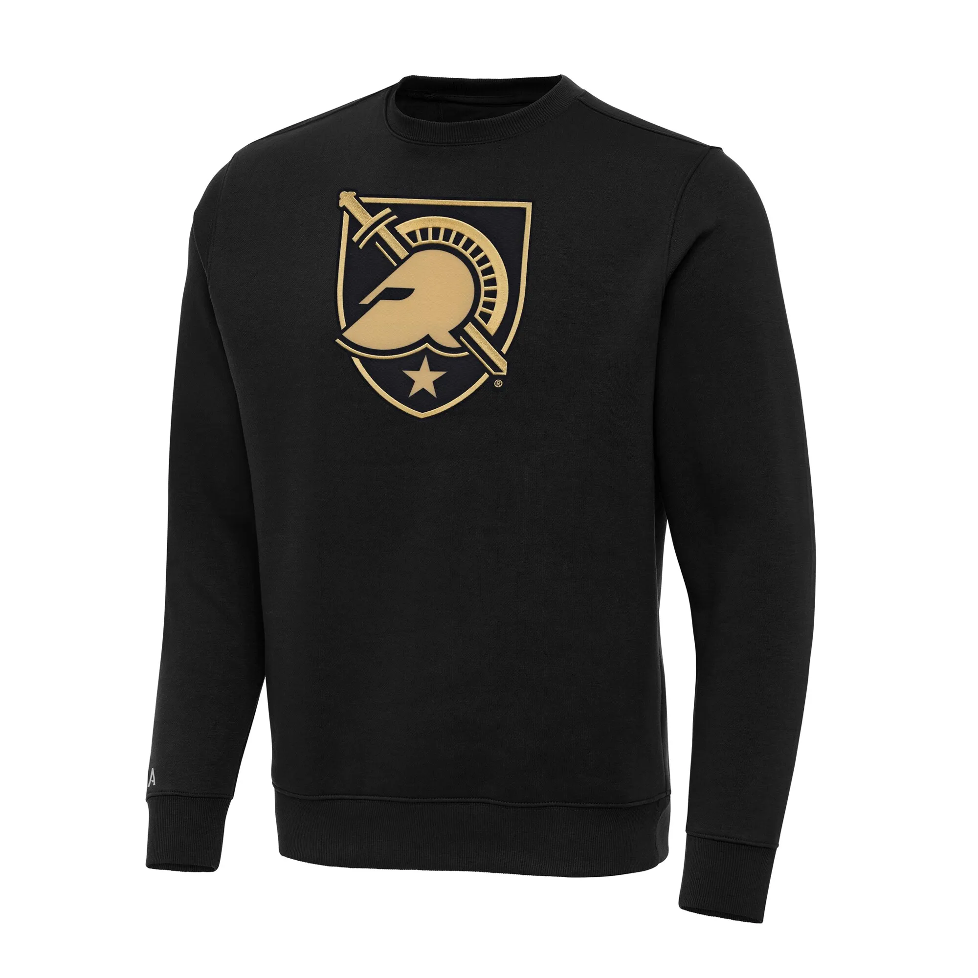 Antigua Army Black Knights Black Big & Tall Victory Crewneck Pullover Sweatshirt