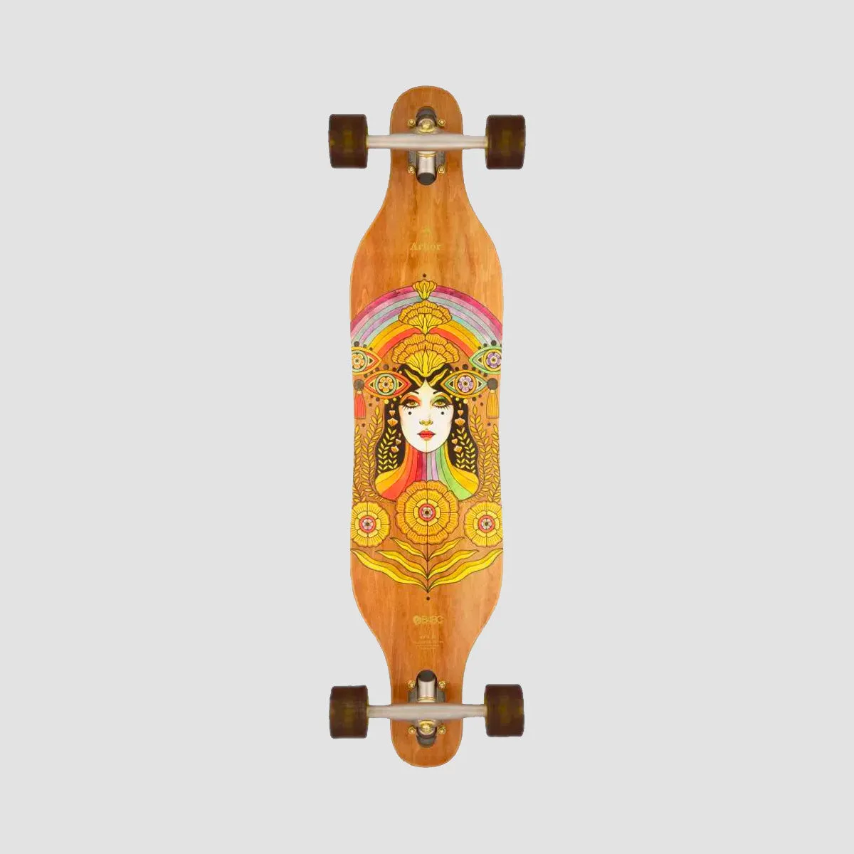 Arbor Solstice B4BC Axis Drop through Longboard Skateboard - 37"