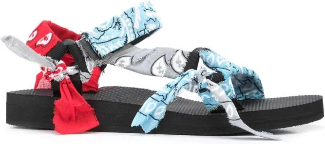 Arizona Love Trekky bandana-print sandals Blue