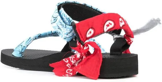 Arizona Love Trekky bandana-print sandals Blue