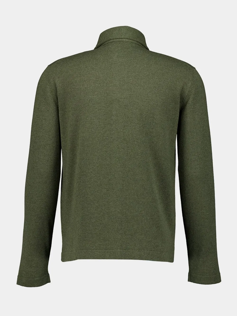 Army Green Cashmere Shirt Jacket