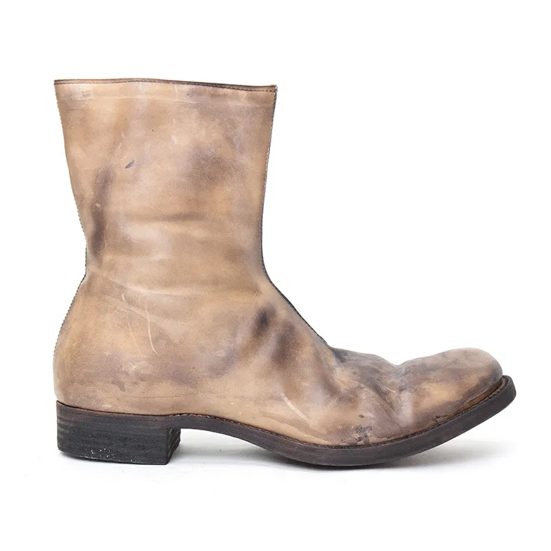 AugustaWashed Grey Horse-Leather Boot