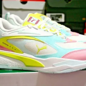 AUTHENTIC Puma RS Fast Pop Glitch JR White Lemon Sherber...