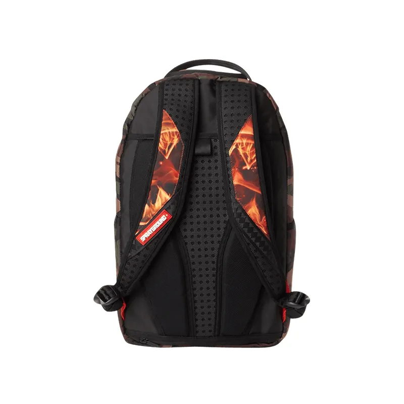 [B2221] Sprayground Fire Shark Backpack