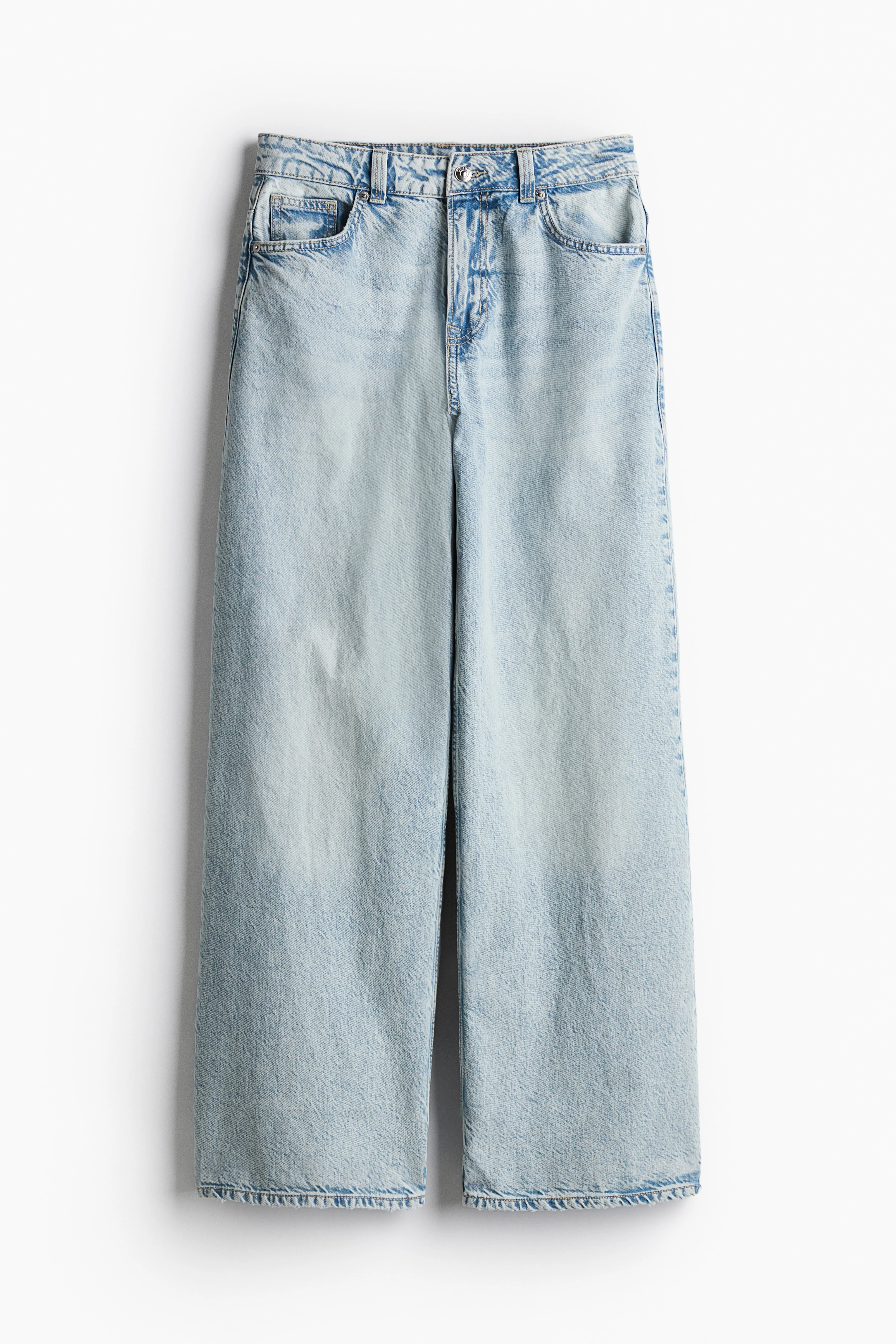 Baggy Regular Jeans - Regular waist - Extra-long legs - Pale denim blue - Ladies | H&M GB