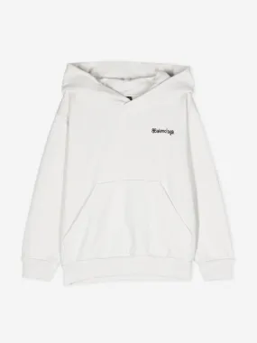 Balenciaga Kids Classic Hoodie in White