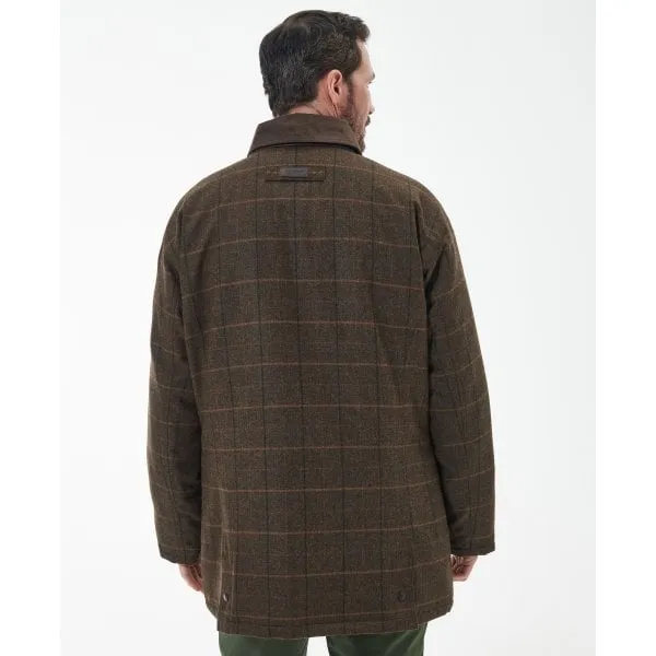 Barbour Mens Wool Beaconsfield Jacket in Burnhill Brown Check