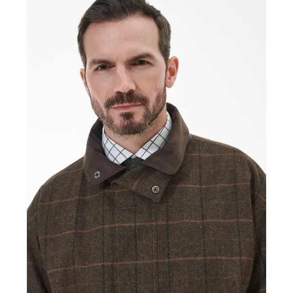 Barbour Mens Wool Beaconsfield Jacket in Burnhill Brown Check