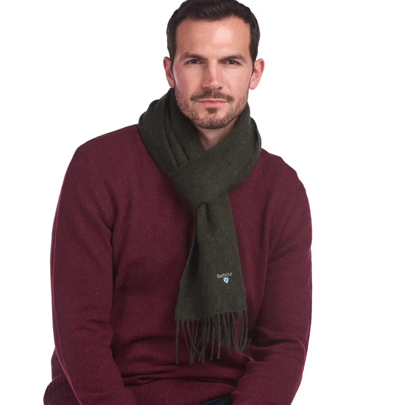 Barbour Plain Lambswool Scarf USC0008GN31 Seaweed