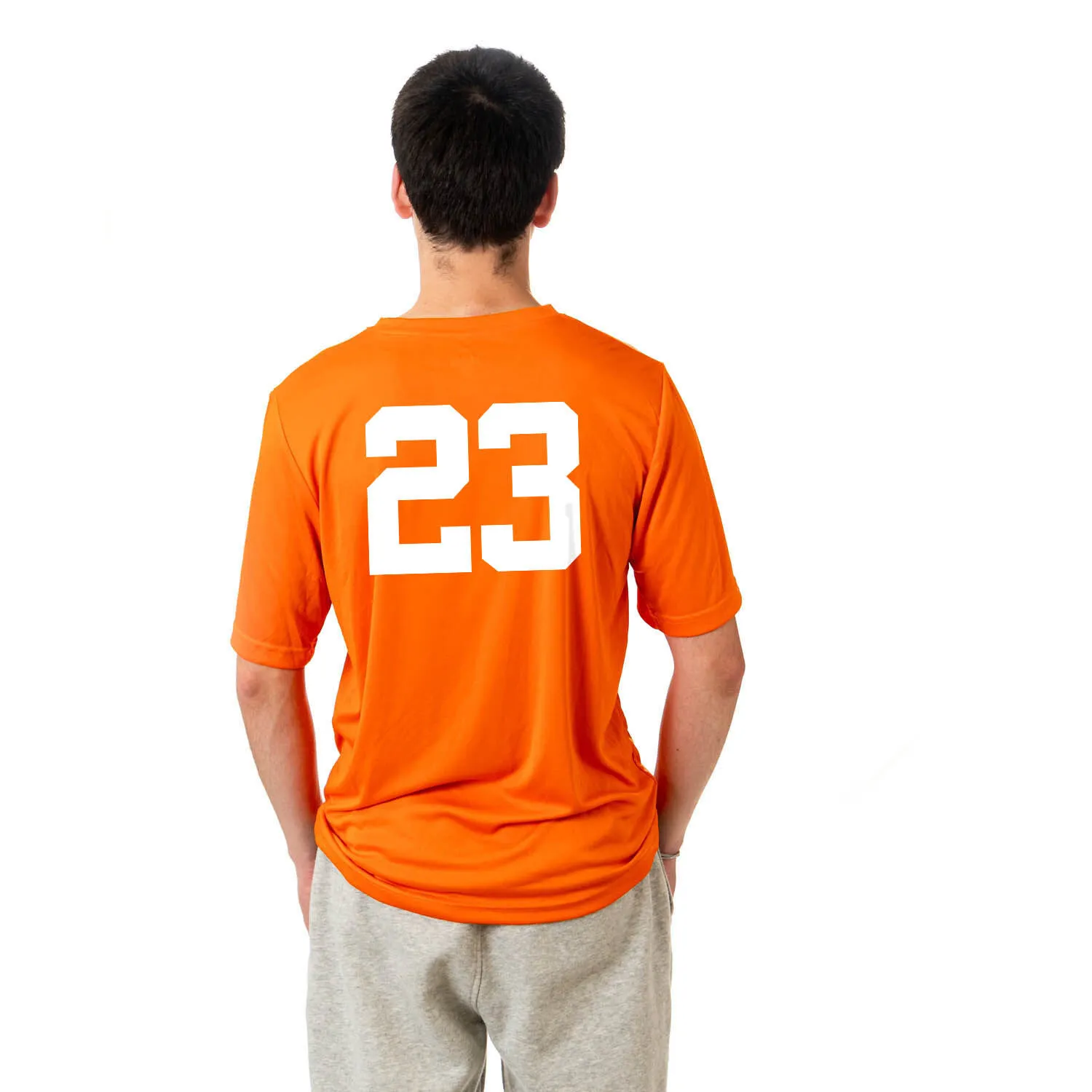 Baseball Short Sleeve Performance Tee - Helmet Pumpkin 