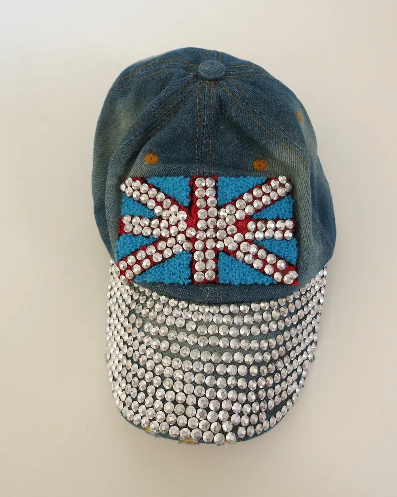       Bedazzled Union Jack cap    