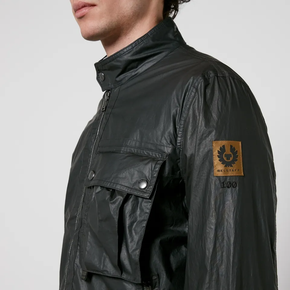 Belstaff Centenary Racer Waxed Cotton-Blend Jacket - IT 46/S | Coggles