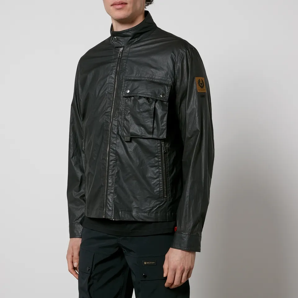 Belstaff Centenary Racer Waxed Cotton-Blend Jacket - IT 46/S | Coggles