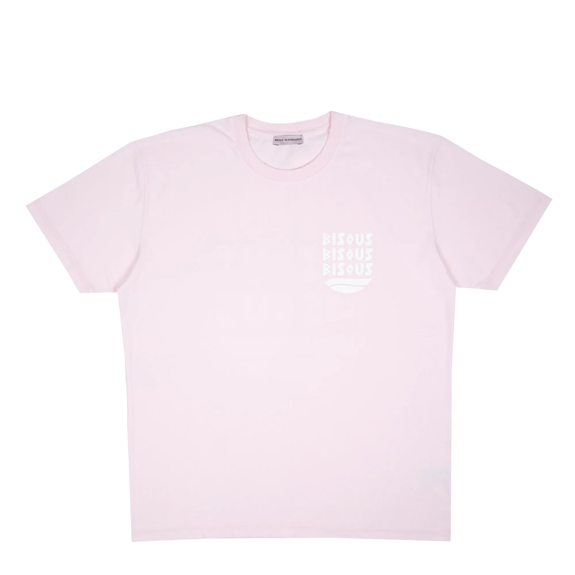 Bisous Skateboards - Cap d'Agde T-Shirt - Light Pink