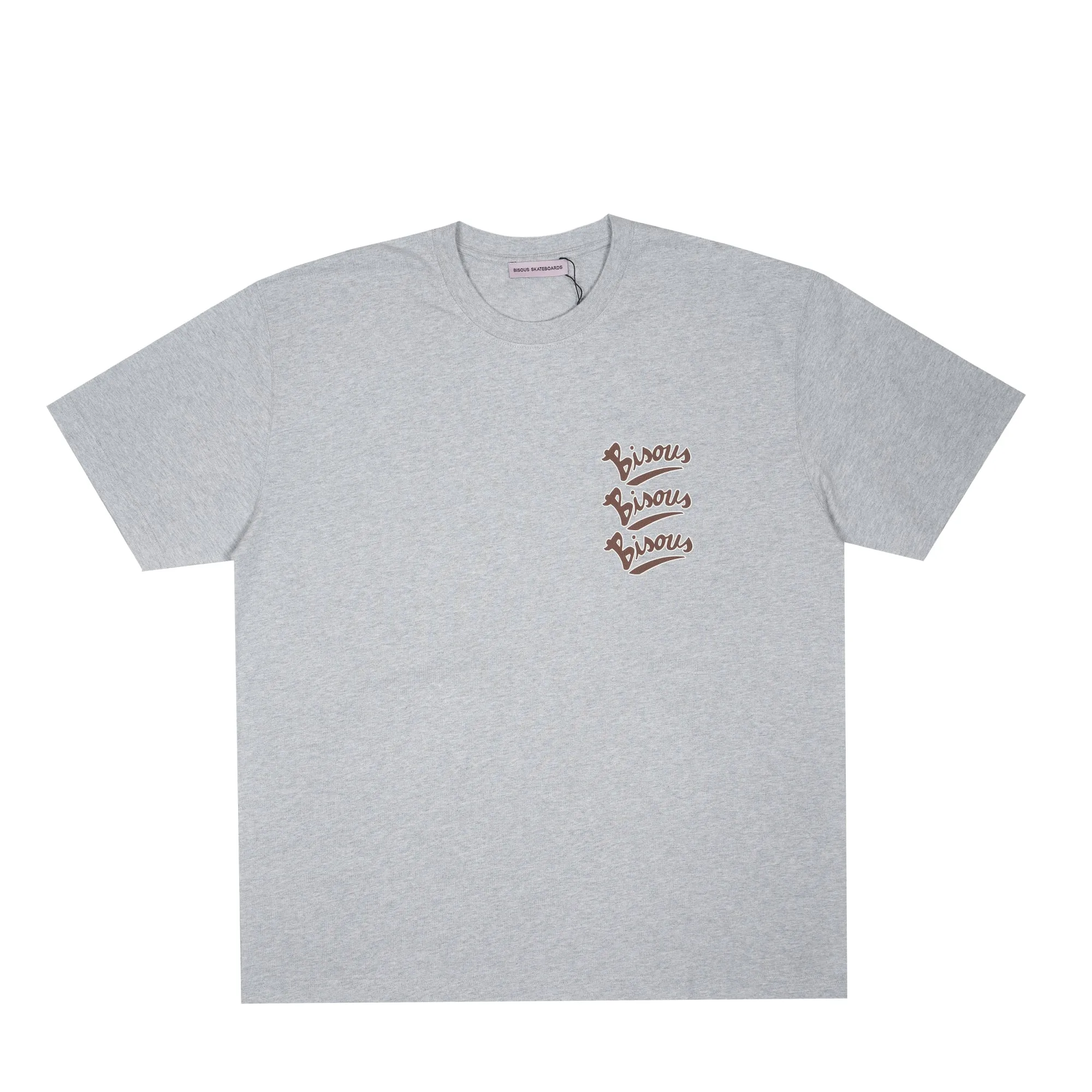 Bisous Skateboards - Gianni T-Shirt - Sports Grey