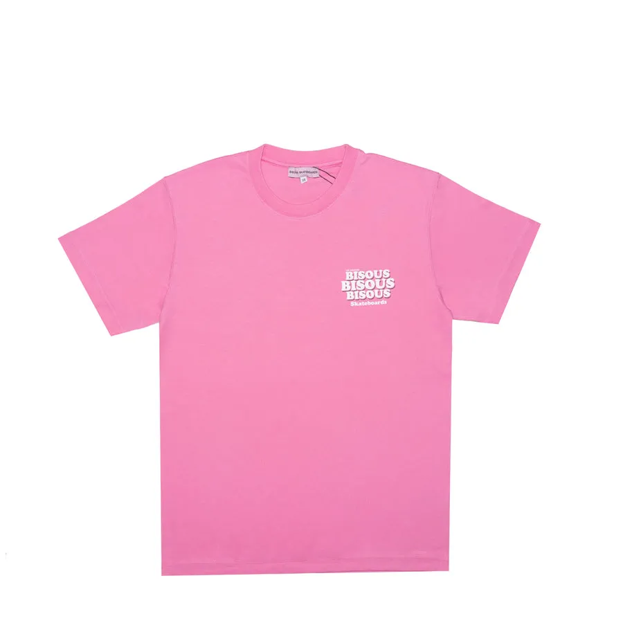 Bisous Skateboards - Grease T-Shirt - Pink-