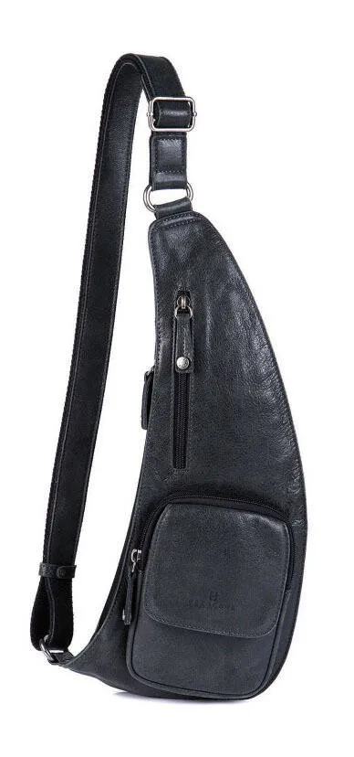 Black leather bag 664754