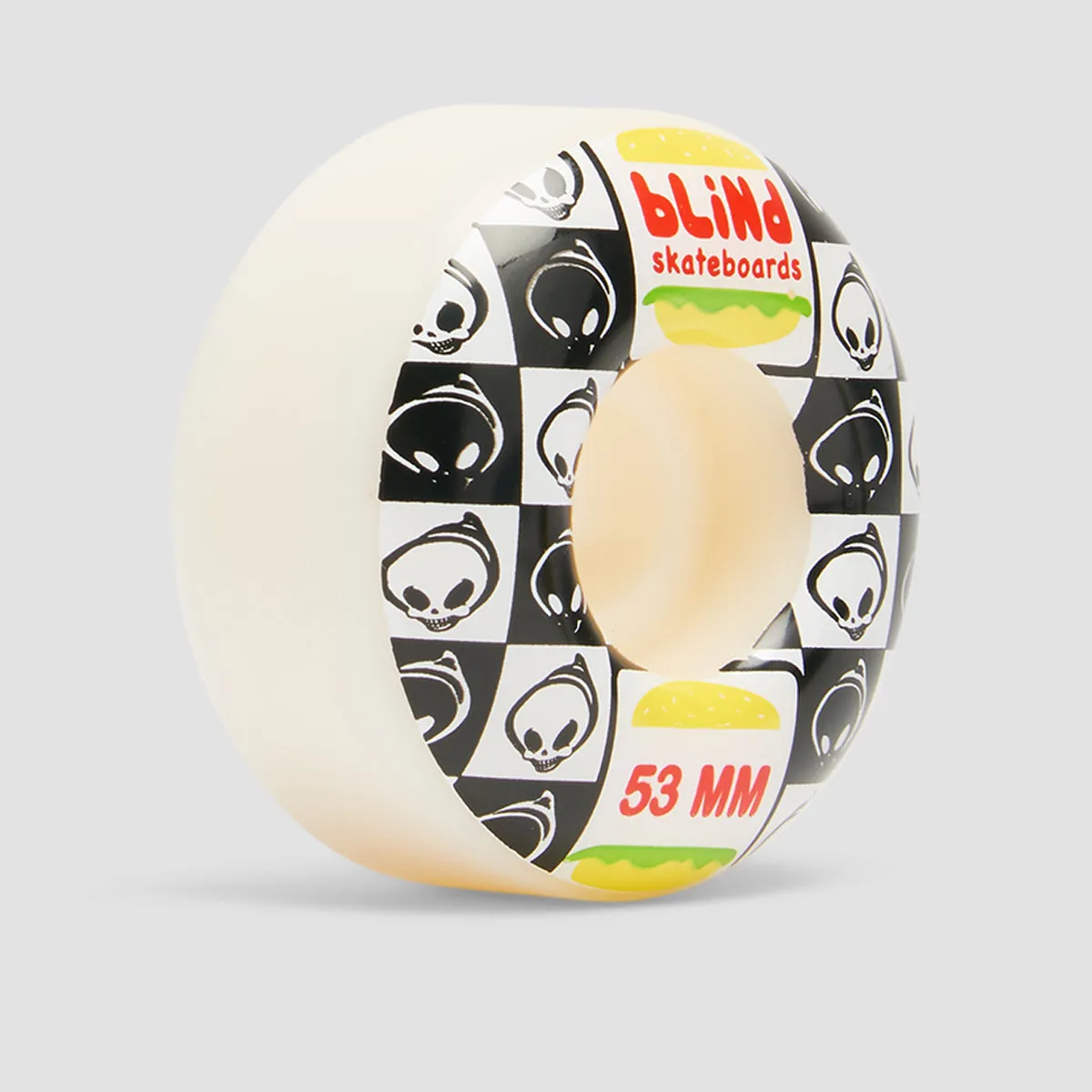 Blind Burger Skateboard Wheels Black/White 53mm