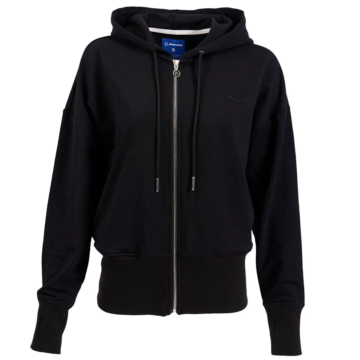 Boeing Signature Logo Women's Short Waist Hoodie