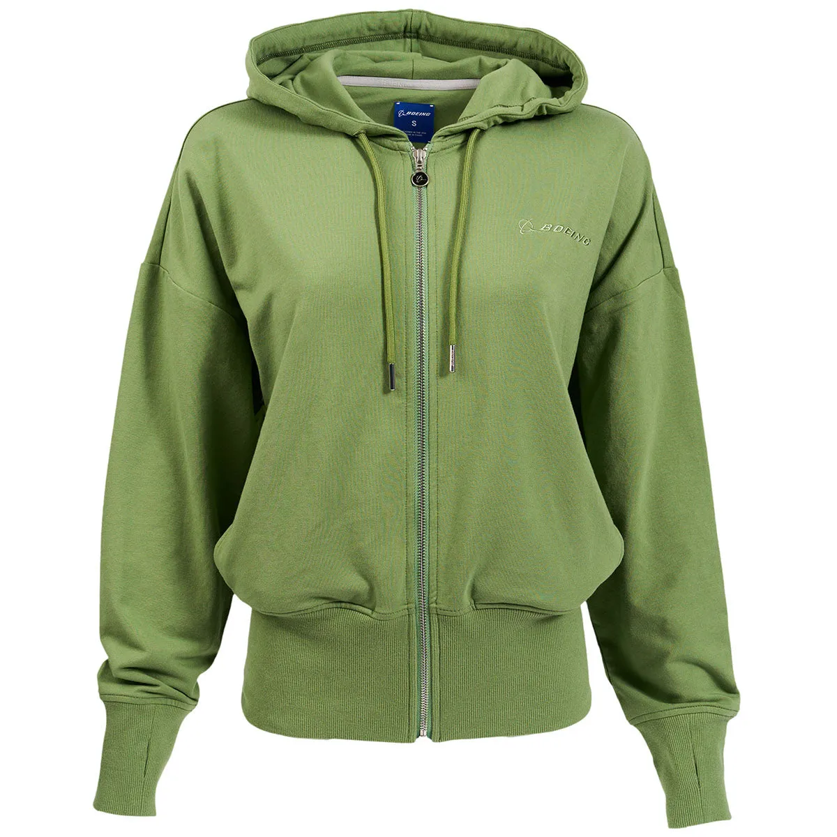 Boeing Signature Logo Women's Short Waist Hoodie