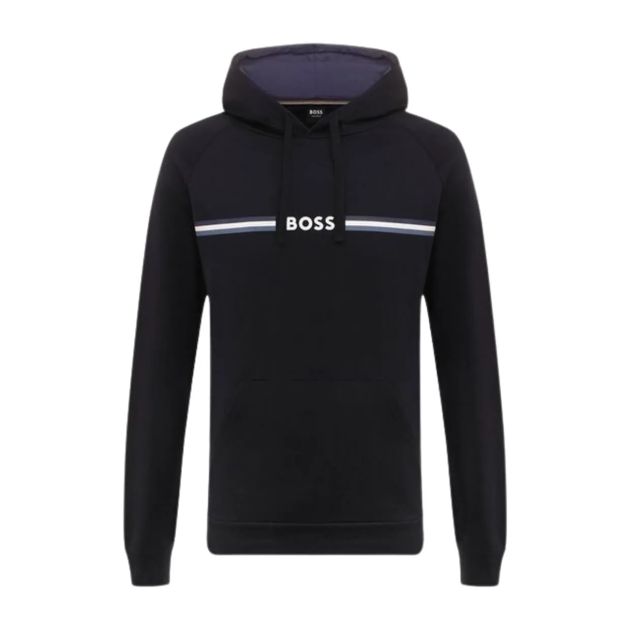 BOSS Printed Logo Dark Blue Authentic Hoodie