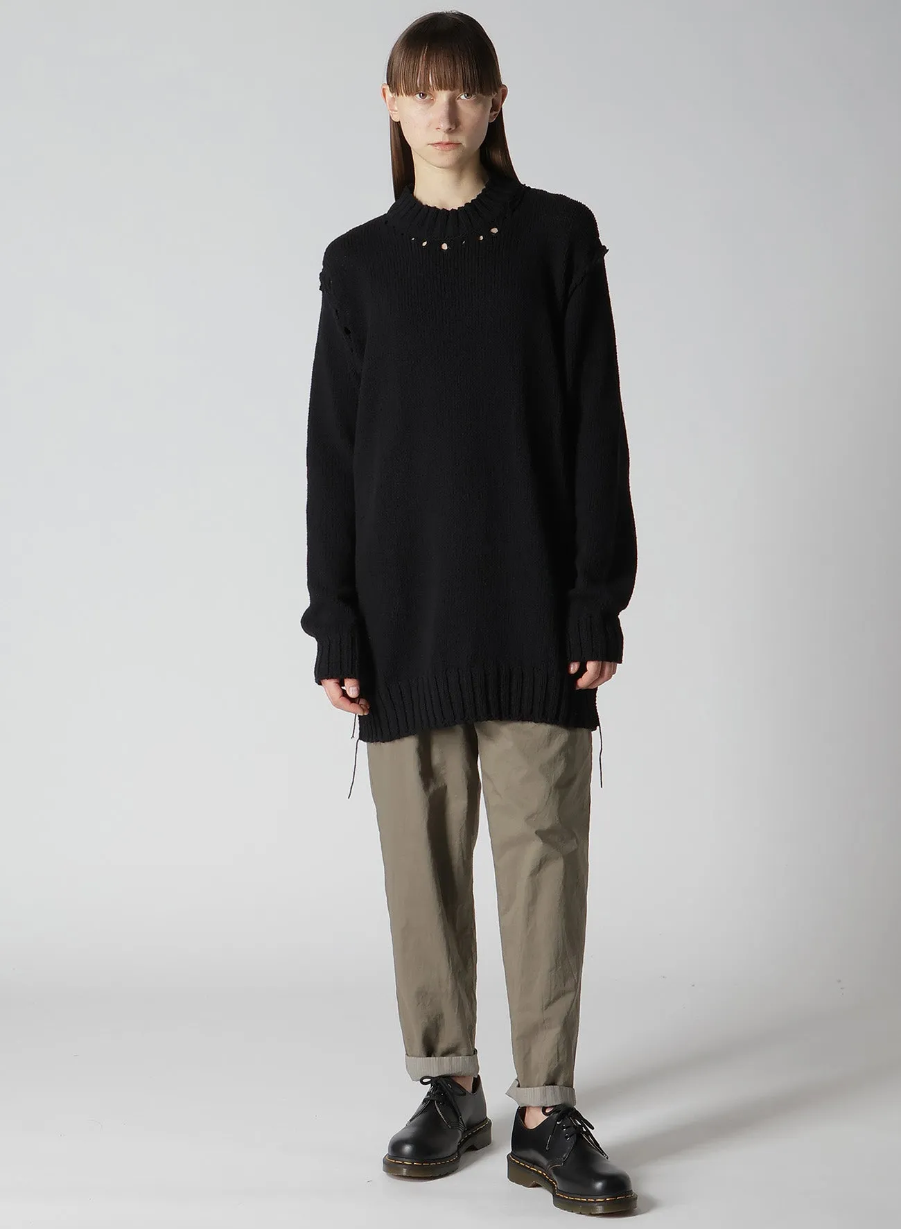 BROAD STITCH JERSEY LINKING PULLOVER