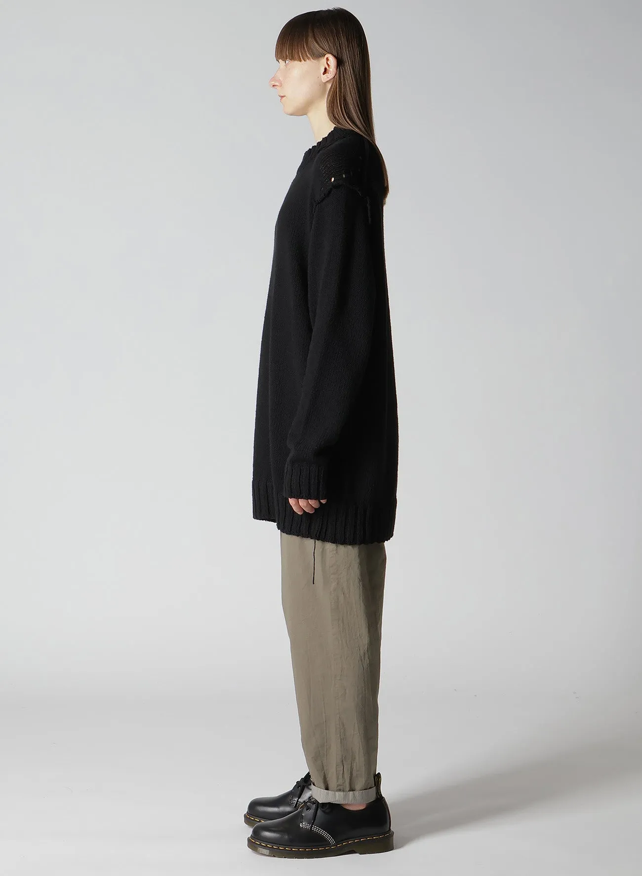 BROAD STITCH JERSEY LINKING PULLOVER