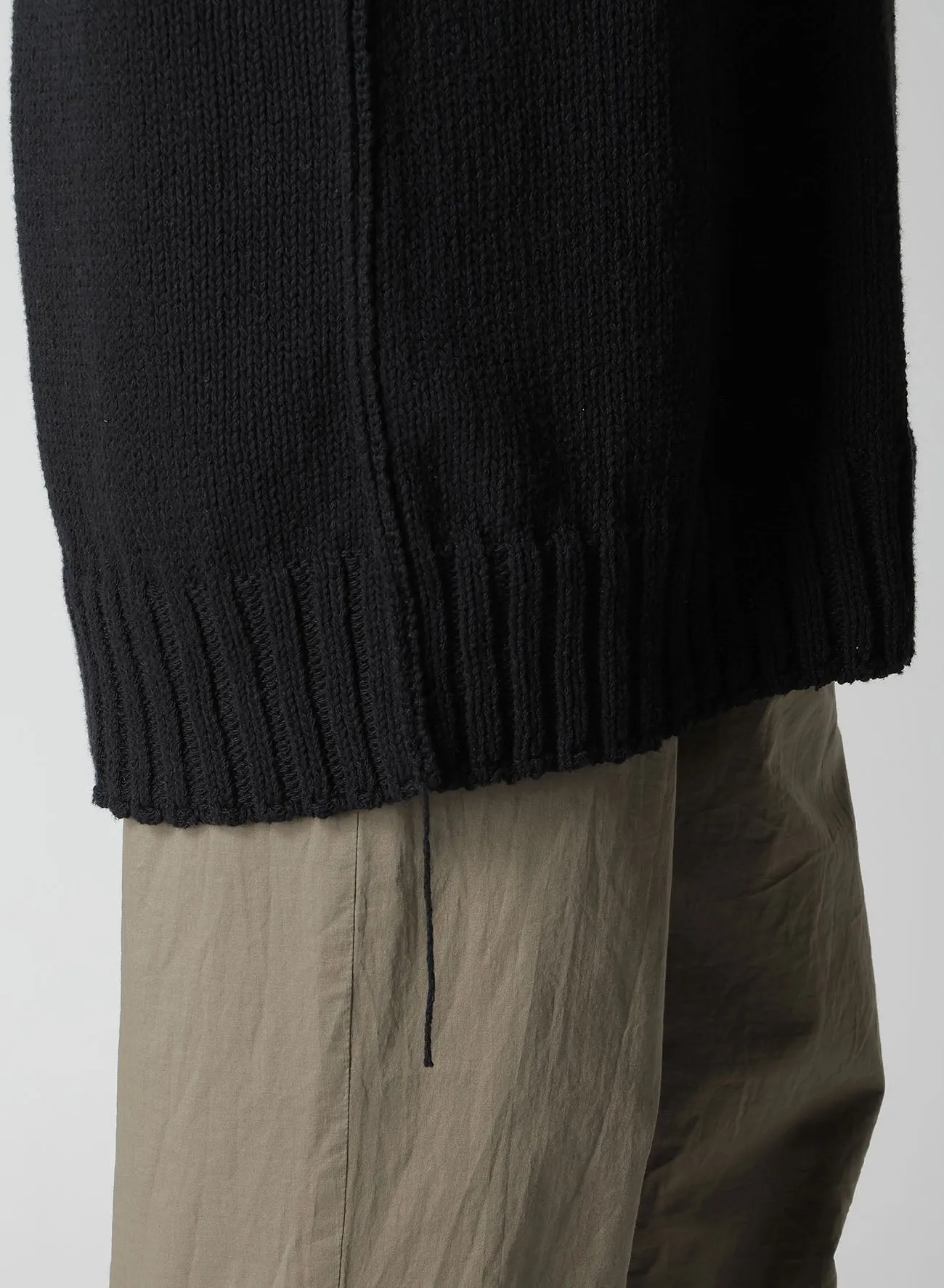 BROAD STITCH JERSEY LINKING PULLOVER