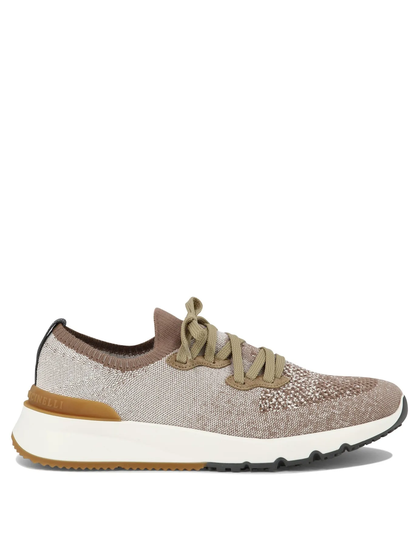 BRUNELLO CUCINELLI Elegant Cotton Knit Low-Top Sneakers