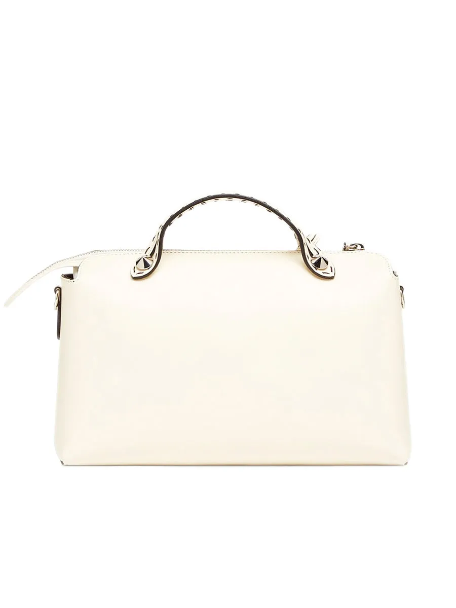 By The Way Boston Bag in White Leather