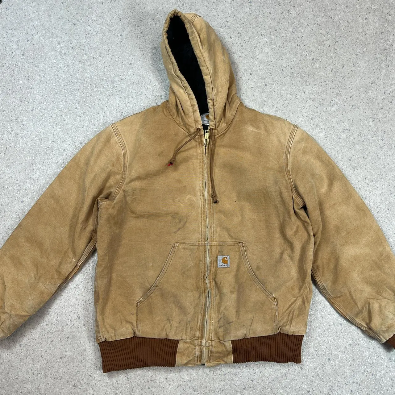 Carhartt Active Hooded Jacket tan large