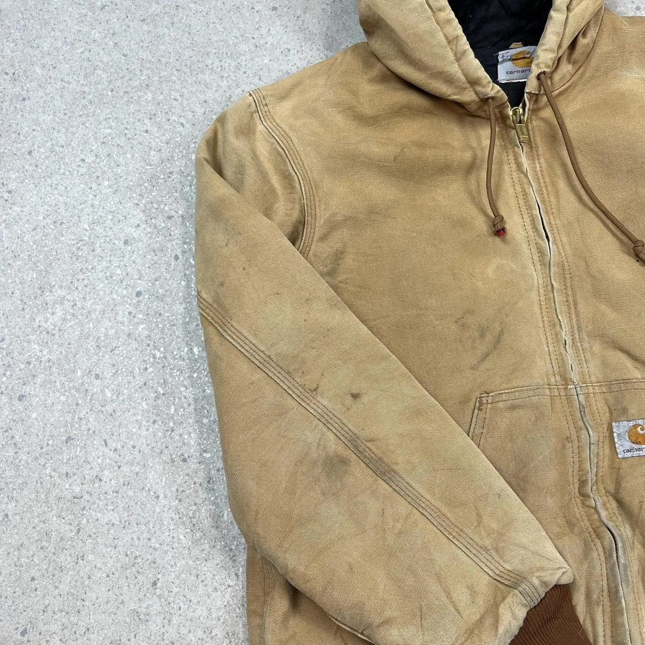 Carhartt Active Hooded Jacket tan large