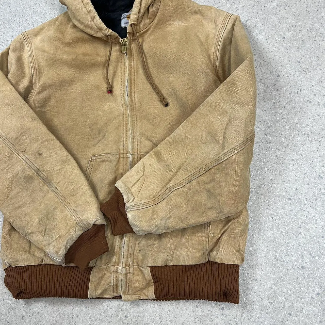 Carhartt Active Hooded Jacket tan large