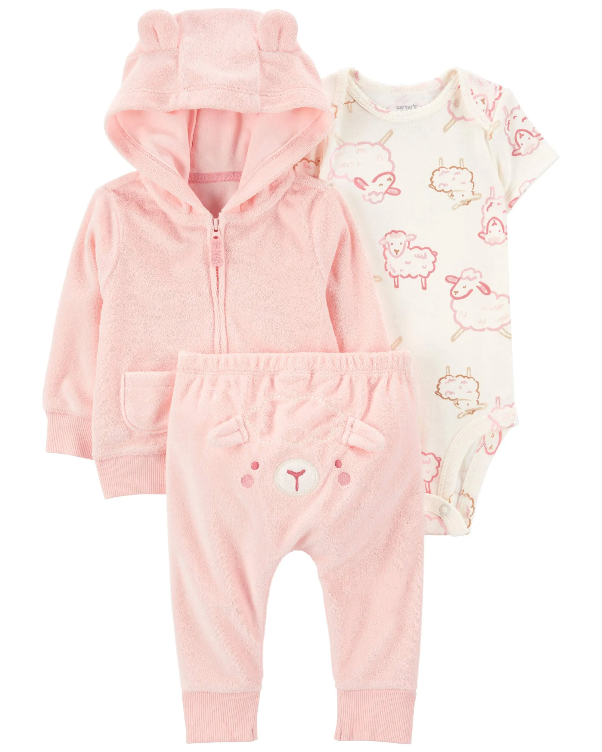 Carter's / OshKosh Baby 3-Piece Sheep Little Jacket Set