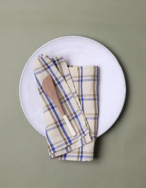 Casita Linen Napkins in Pinto Blue Plaid